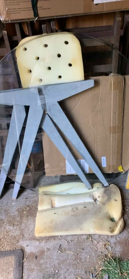 Photo of free Circular glass topped table (Aldershot) #4