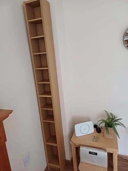 Photo of free IKEA CD shelf - oak colour (Old Bletchley MK3) #1