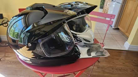 Photo of free 2 Motocycle helmets (clarkson lorne park area) #2
