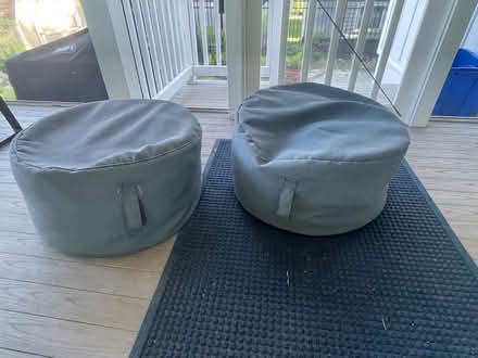Photo of free Outdoor bean bag ottomans, seats (Arlington Forest) #1