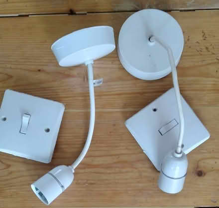 Photo of free 2 electric light switches + 2 ceiling tulips (Walthamstow E17) #1