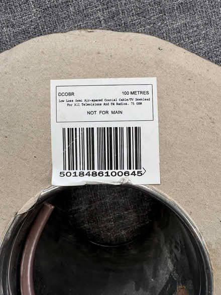 Photo of free Low Loss Semi Air-Spaced Coaxial Cable/TV Download - 100m (Wood Green N22) #2