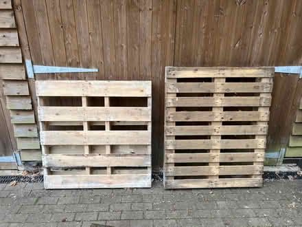 Photo of free 2x wooden pallets (one or both) (Oakham LE15) #1