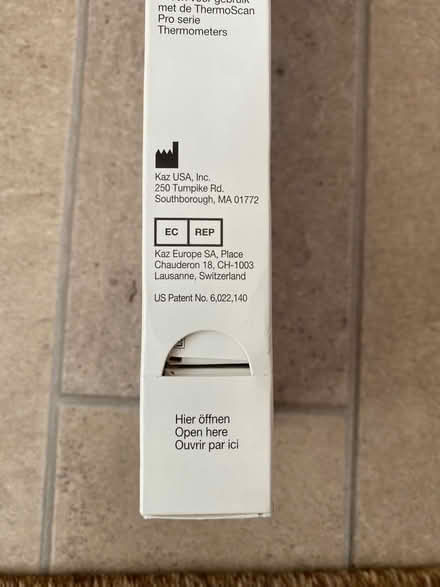 Photo of free Unopened box 200 cover for ear thermometer (Tivoli GL50) #4