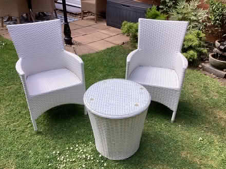 Photo of free Garden chairs & table (Mountsorrel LE127EQ) #1