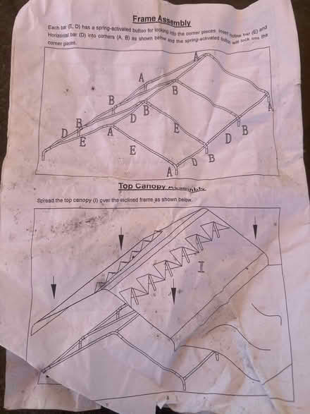 Photo of free 20’ by 10’ carport canopy frame (Tinton falls) #1