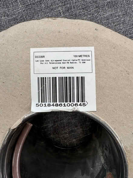 Photo of free Low Loss Semi Air-Spaced Coaxial Cable/TV Download - 100m (Wood Green N22) #2