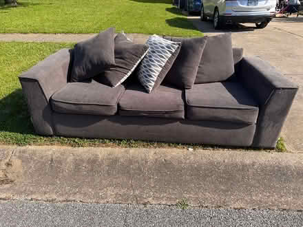 Photo of free Brown Couch (Westport/Brownsboro Road) #1