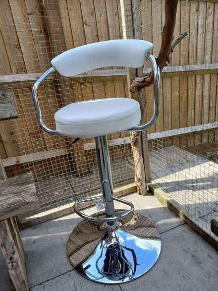 Photo of free Bar stool white/silver (Old Bletchley MK3) #1