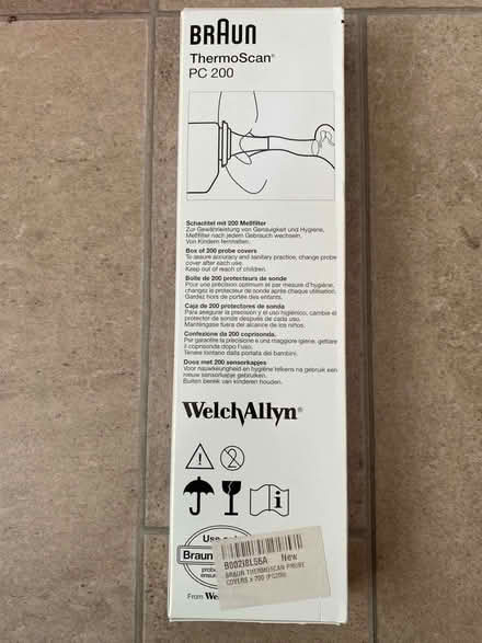 Photo of free Unopened box 200 cover for ear thermometer (Tivoli GL50) #2