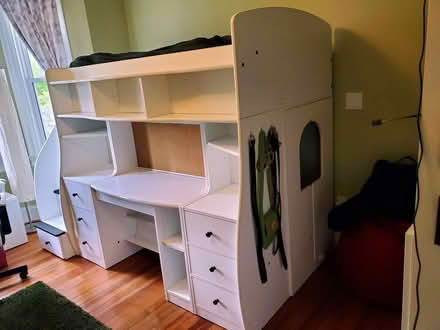Photo of free Loft bed with desk (Takoma, DC) #3