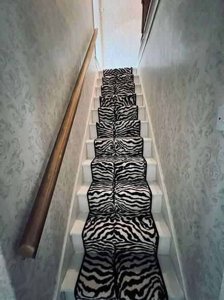 Photo of free Zebra striped stair/hallway runner (West Bridgford NG2) #2