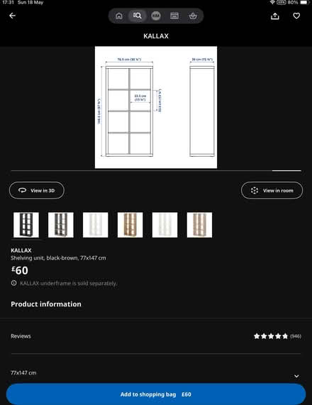 Photo of free IKEA Kallax Storage unit with doors (Hanworth TW2) #2