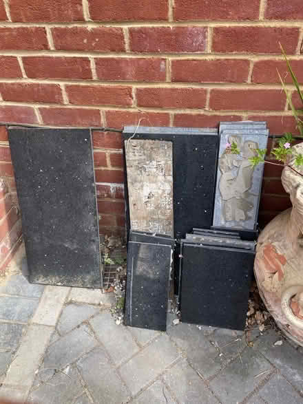 Photo of free bathroom floor tiles (Collier Row RM1) #1