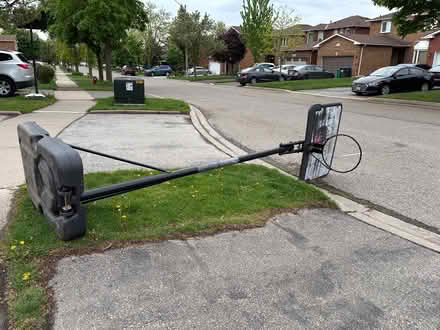 Photo of free Curb alert- Basketball net (Britannia and Tenth Line) #2