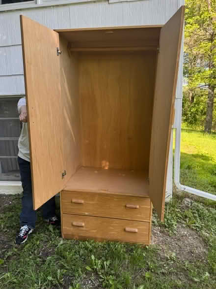 Photo of free Stand alone wood closet (29, Thompson Lane) #2
