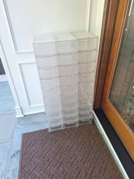 Photo of free Clear plastic drawers (Rockaway N.j.) #1