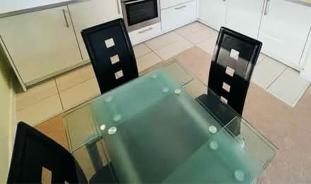 Photo of free Glass dinning table + 4 chairs (M25 Prestwich) #2