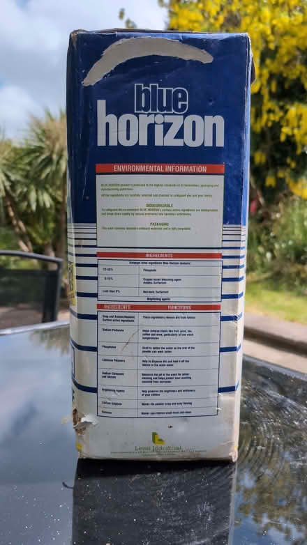 Photo of free 9KG unopened box of Blue Horizon washing Powder (Rainham ME8) #2