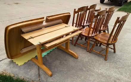 Photo of free CURB ALERT** Large Table & Chairs (Macomb Twp.) #1