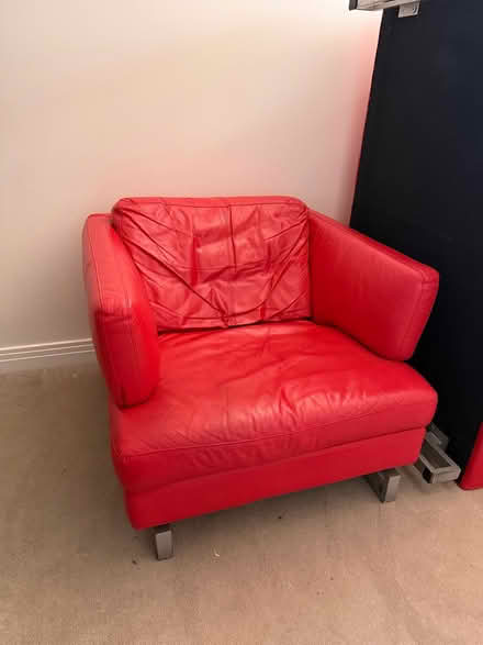 Photo of free L shaped sofa + arm chair (Welwyn Garden City) #2