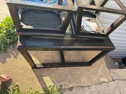 Photo of free Glass top coffee table with stools (North Wilmington) #3