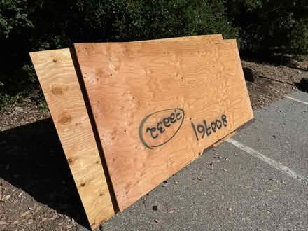 Photo of free 2 Plywood sheets 4’ x 8’ x 1/2” (West Cupertino) #1