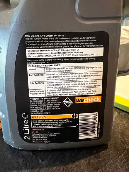 Photo of free Diesel oil (Finchampstead RG40) #1