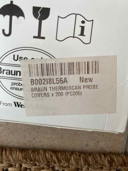 Photo of free Unopened box 200 cover for ear thermometer (Tivoli GL50) #3