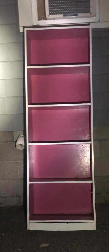 Photo of free Tall wooden shelf (East Watertown) #2