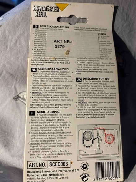 Photo of free Novemsealer refil tapes (Cheylesmore CV3) #2