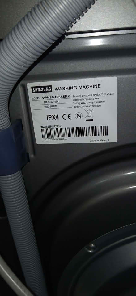 Photo of free Samsung Washing Machine to fix or parts (Whins of Milton FK7) #2