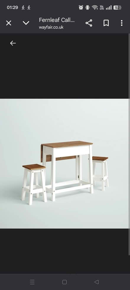 Photo of Small drop leaf table (Northern general S5) #1