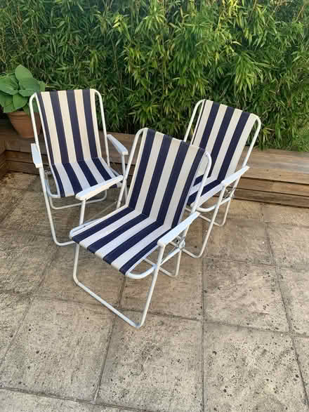 Photo of free 3 x Garden Chairs (hertford_freegle CGA SG13) #1