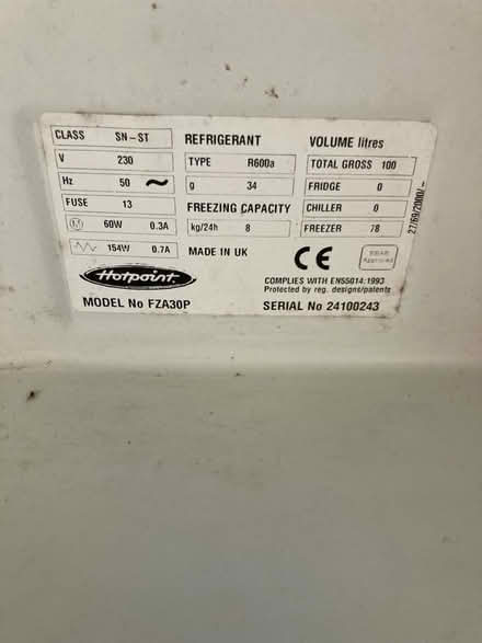 Photo of free Undercounter freezer (IP1) #3