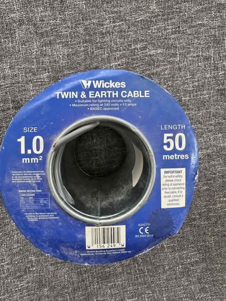 Photo of free Twin & Earth Cable (50 metres, 1mm thick) (Wood Green N22) #1