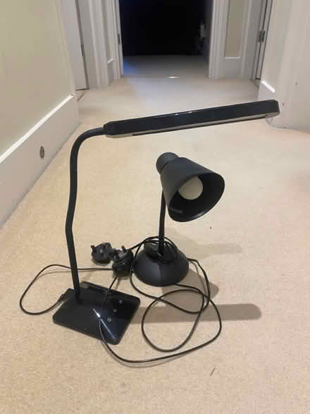 Photo of free 2 black lamps (W14) #1