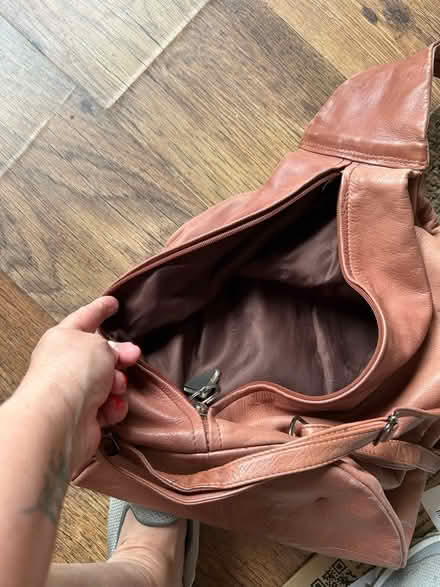 Photo of free Tan leather bag (Bannockburn FK7) #1