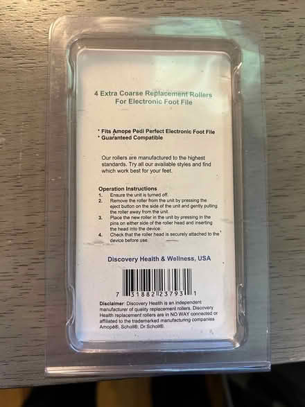 Photo of free Replacement rollers for foot file (Aurora SW) #1