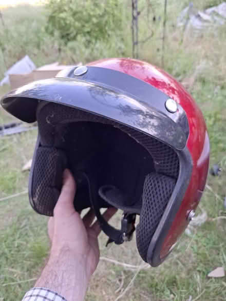 Photo of free Old motorcycle helmet (Bletchley MK2) #1