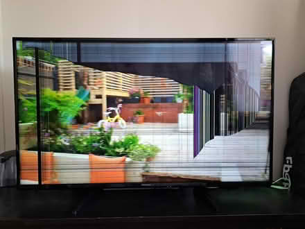 Photo of free 49in Panasonic tv - broken screen (Tonbridge road,Maidstone) #1