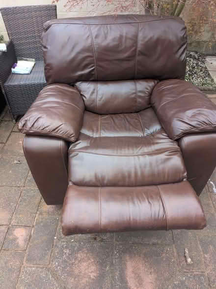 Photo of free Recliner leather chair (Charminster BH8) #1