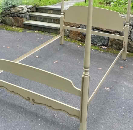 Photo of free Wooden bed frame with canopy (Redding, CT) #2