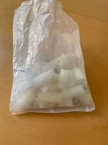 Photo of free Bag of white ( and some ivory) candle stubs (Upper Wolvercote OX2) #1