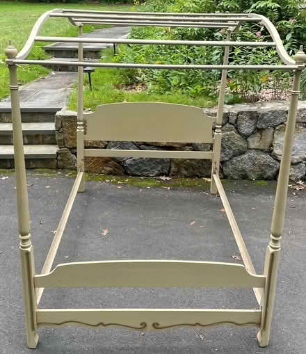 Photo of free Wooden bed frame with canopy (Redding, CT) #1