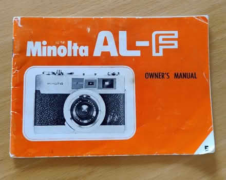 Photo of free Minolta AL-F original paper manual (Dunblane FK15) #1