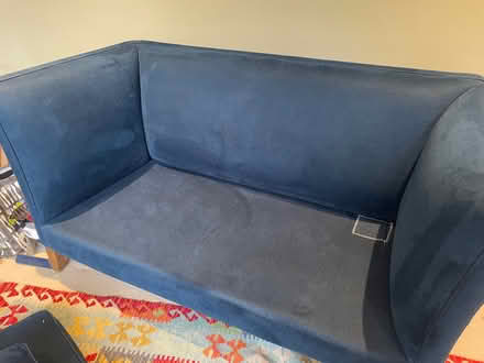 Photo of free Blue 2 seater sofa from Sofa.com (Winterbourne Stoke SP3) #4