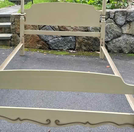 Photo of free Wooden bed frame with canopy (Redding, CT) #3