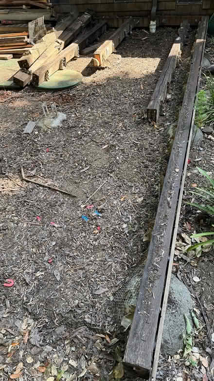 Photo of free pressure treated beams (Forest Knolls--west of Fairfax) #1