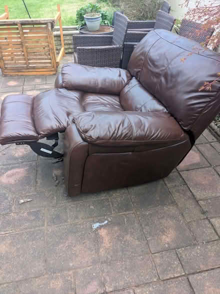 Photo of free Recliner leather chair (Charminster BH8) #3
